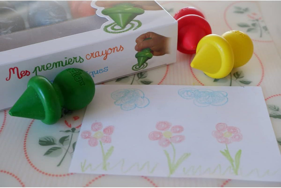 Mis Primeros Lápices de Cera - Mis Primeros Crayons Ergonómicos 9 unidades - Crealign