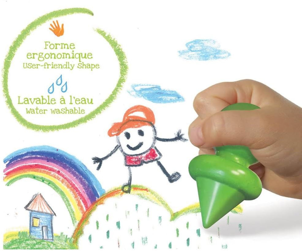Mis Primeros Lápices de Cera - Mis Primeros Crayons Ergonómicos 6 unidades - Crealign