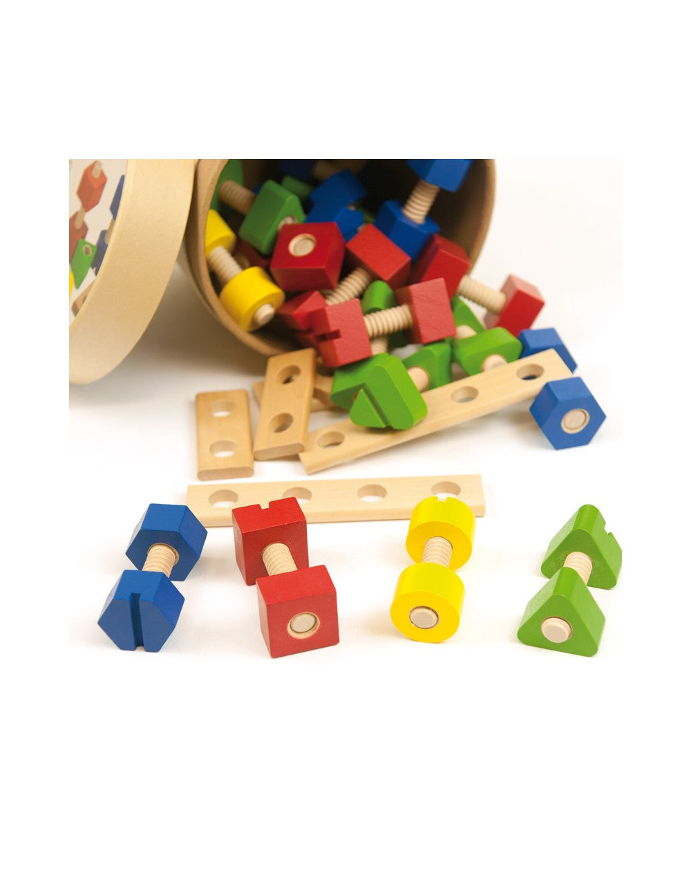 Juego de Motricidad - Tornillos y Tuercas para enroscar - 56 piezas - Andreu Toys 1605000