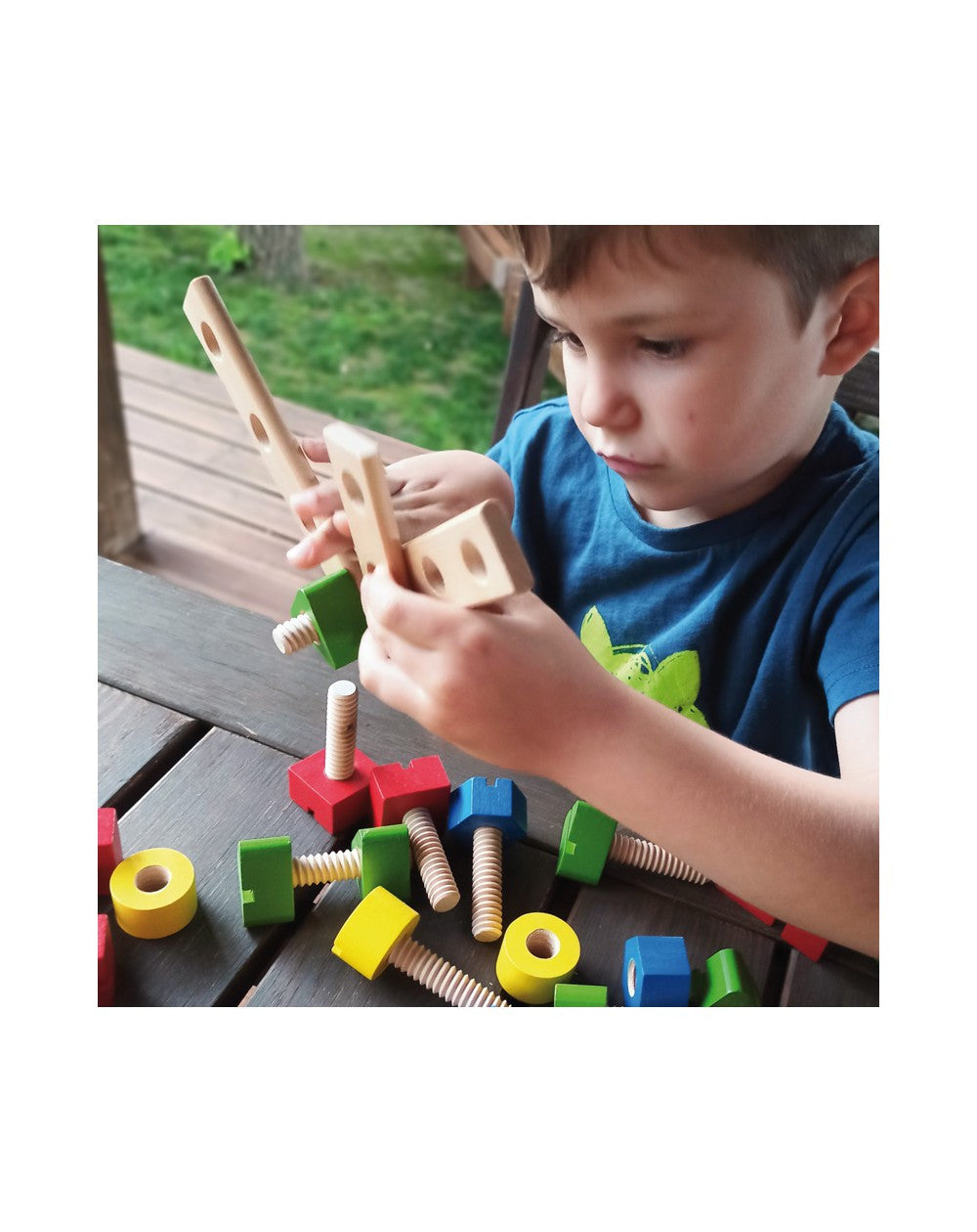 Juego de Motricidad - Tornillos y Tuercas para enroscar - 56 piezas - Andreu Toys 1605000