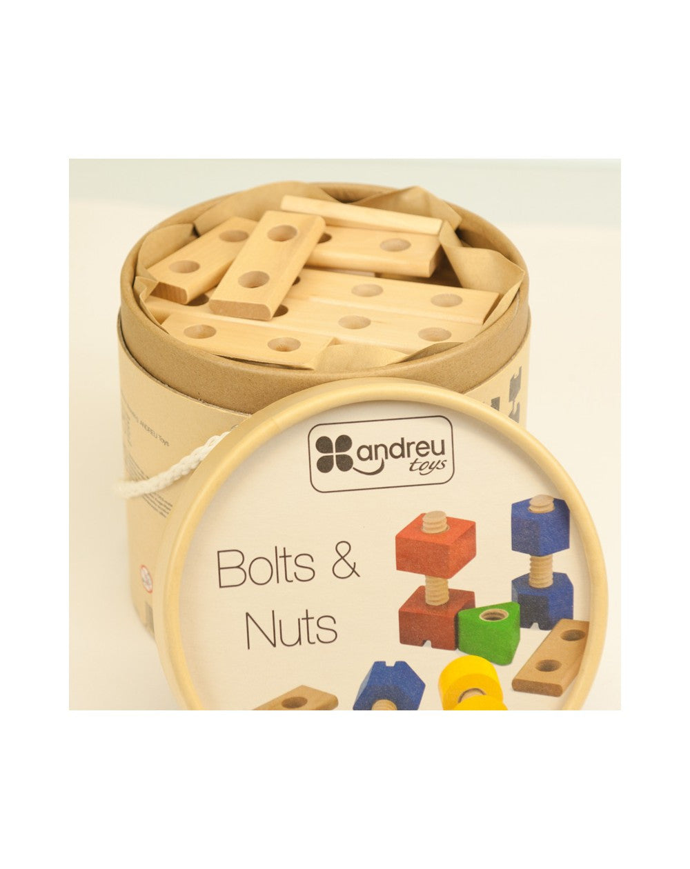 Juego de Motricidad - Tornillos y Tuercas para enroscar - 56 piezas - Andreu Toys 1605000