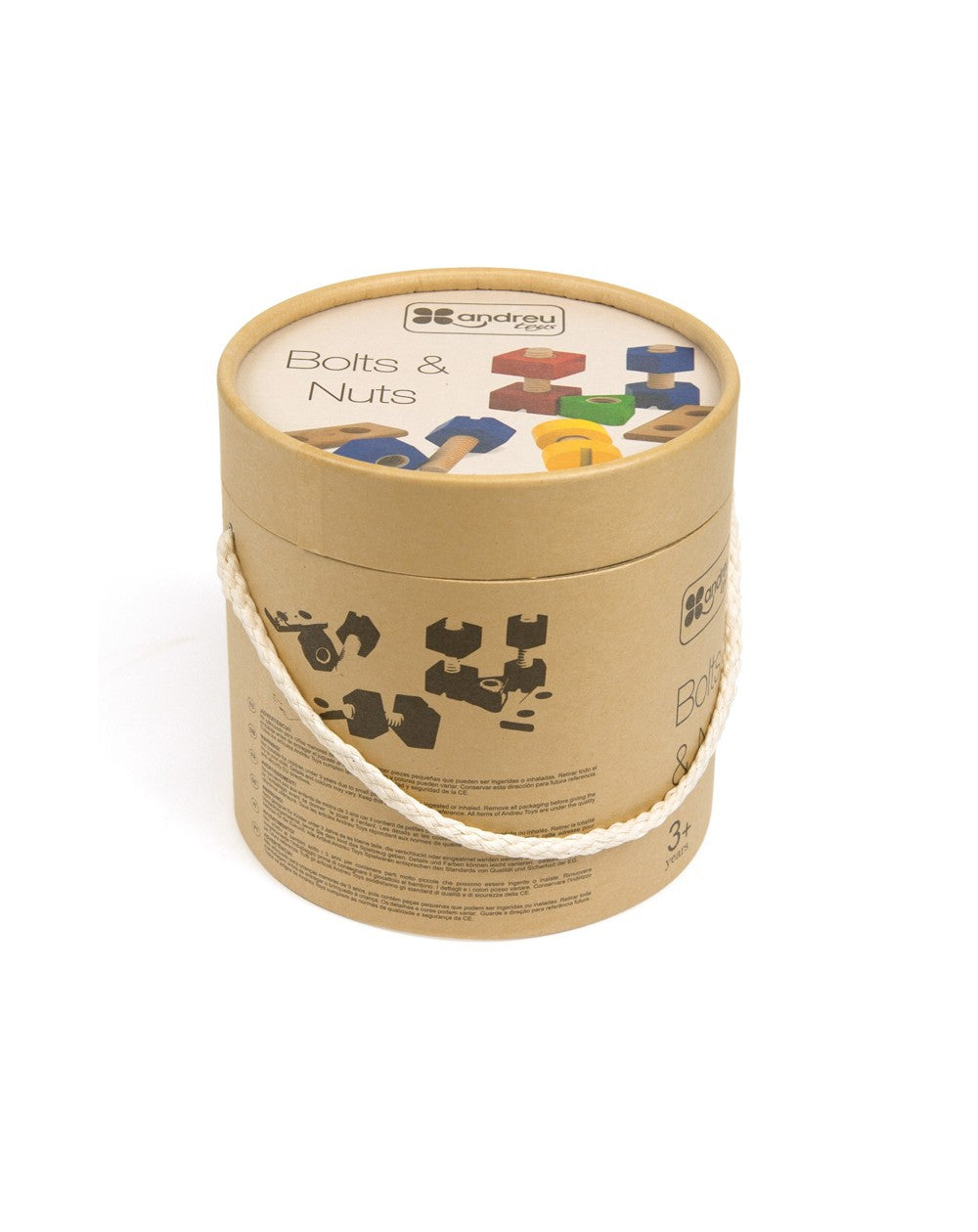Juego de Motricidad - Tornillos y Tuercas para enroscar - 56 piezas - Andreu Toys 1605000