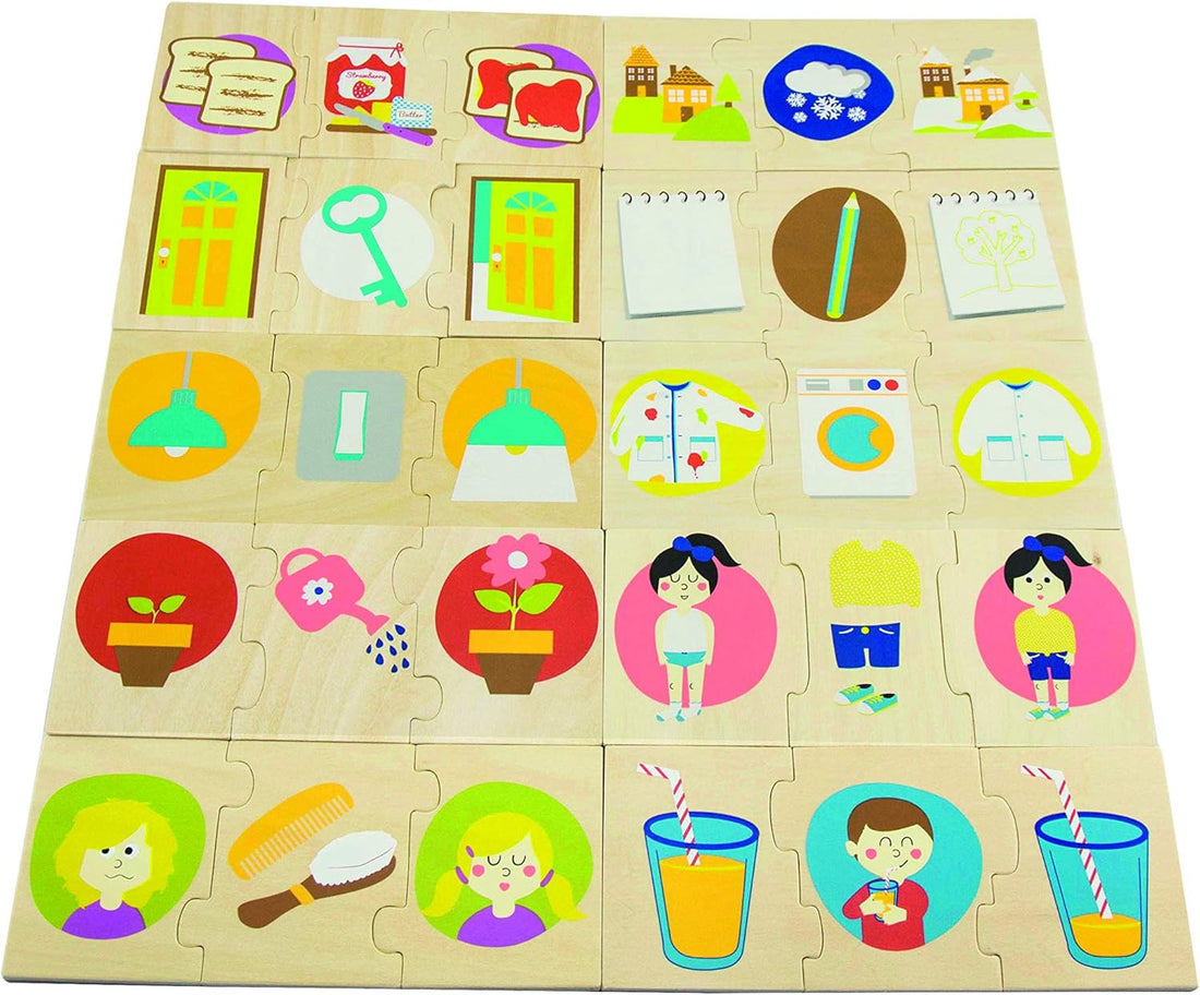 Juego de Lógica - Puzzle de Secuencias - Andreu Toys 16160A