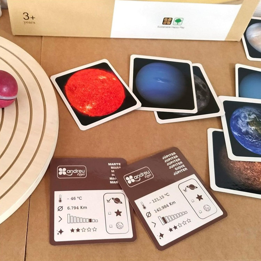 Puzzle 3D Sistema Solar de Madera - Andreu Toys 16110