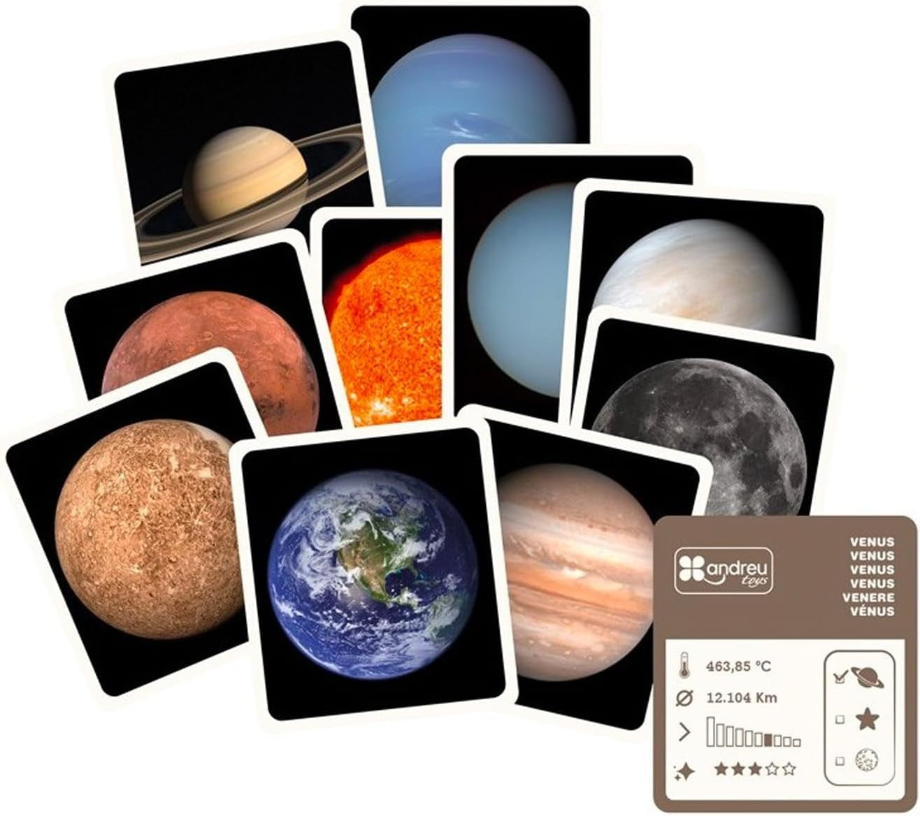 Puzzle 3D Sistema Solar de Madera - Andreu Toys 16110
