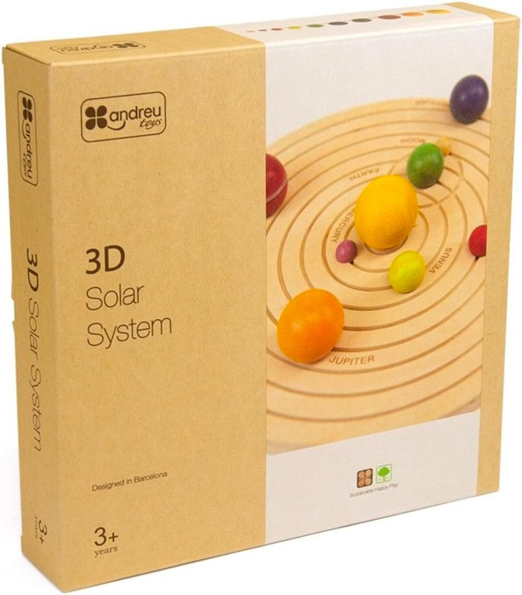 Puzzle 3D Sistema Solar de Madera - Andreu Toys 16110