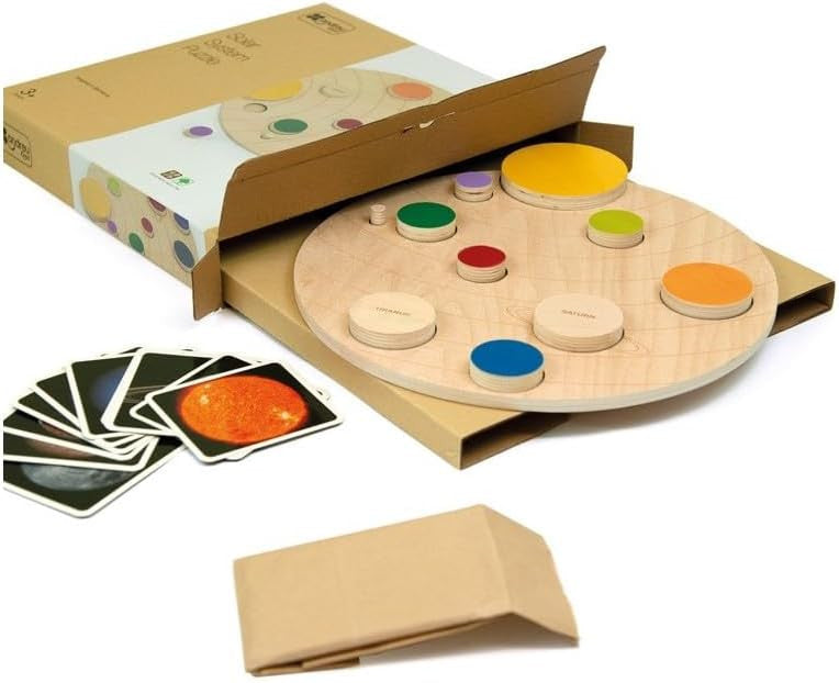 Puzzle de Encajes Sistema Solar Madera - Andreu Toys 16111A