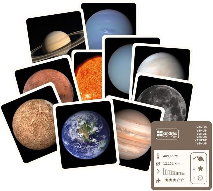 Puzzle de Encajes Sistema Solar Madera - Andreu Toys 16111A