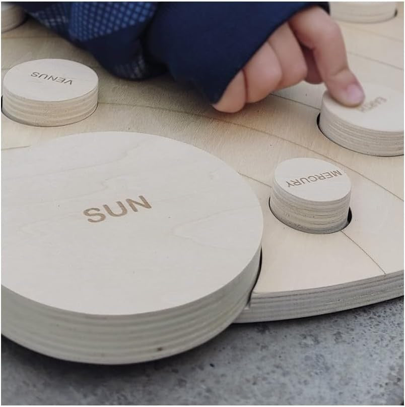 Puzzle de Encajes Sistema Solar Madera - Andreu Toys 16111A