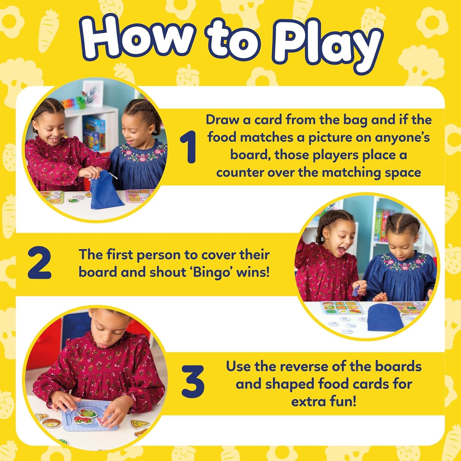 Bingo para Niños - Fun Food Bingo - Orchard Toys