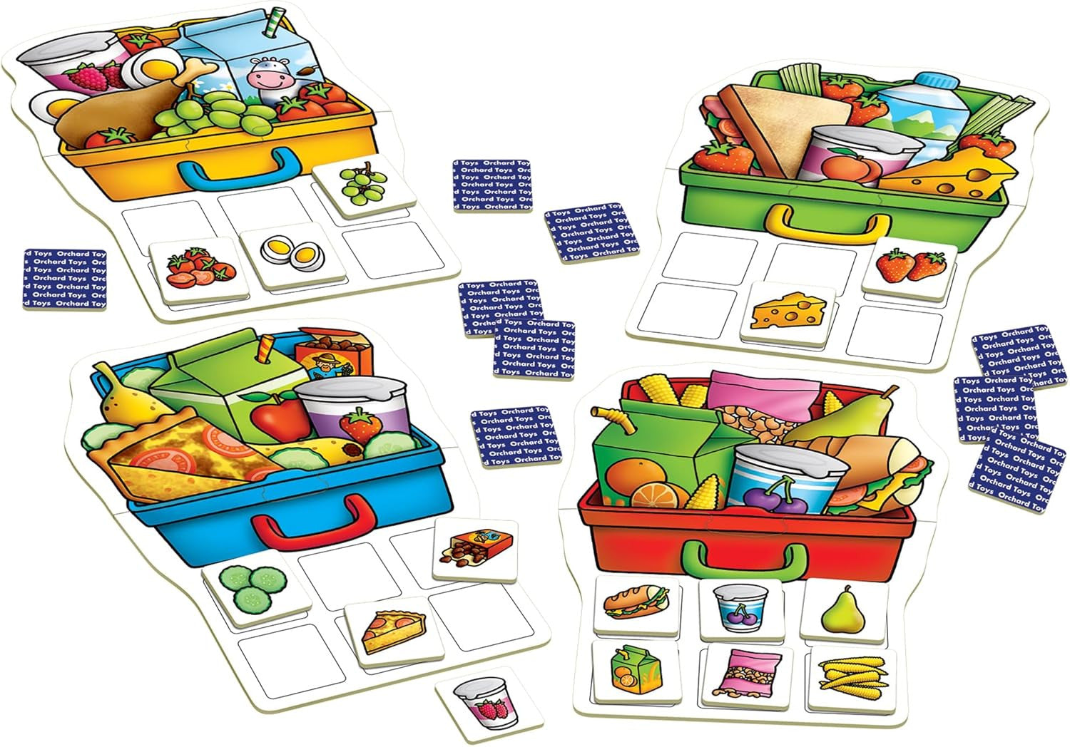 Juego de Memoria y Combinación - Lunch Box Game - Orchard Toys