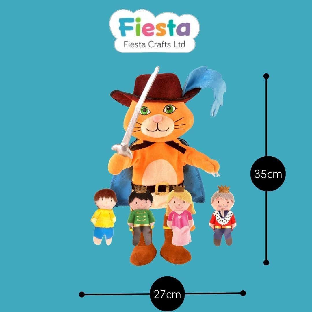 Marioneta de mano El Gato con Botas - Fiesta Crafts