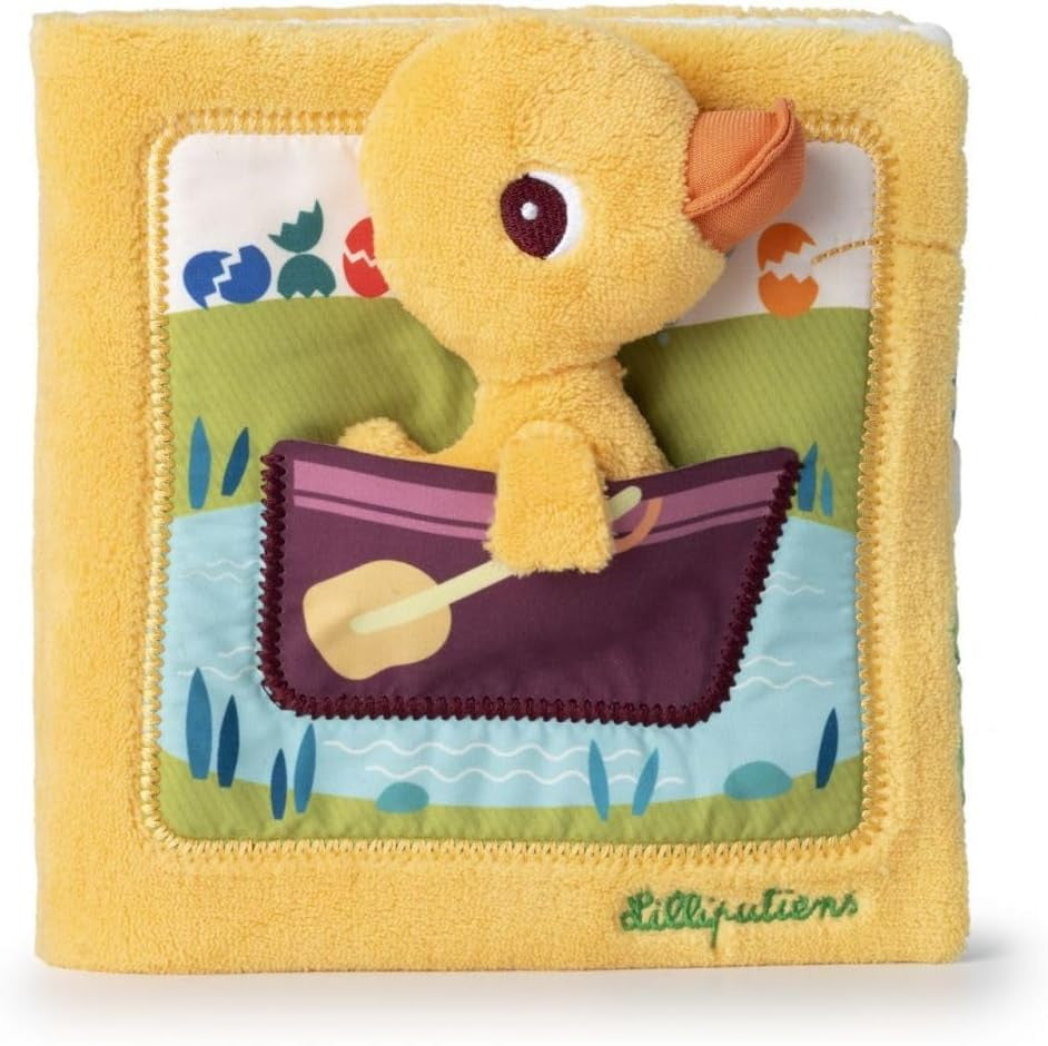 Libro de Tela para Bebés - Gaspar en la Granja - Libro de multiactividades - Lilliputiens 83548