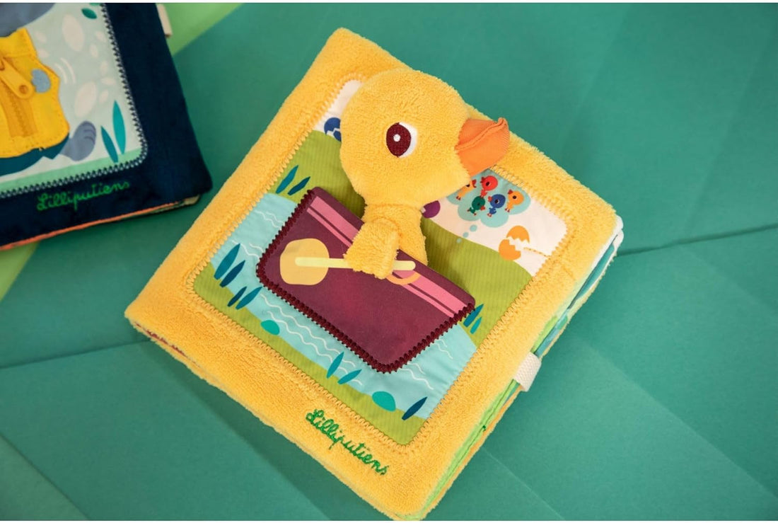 Libro de Tela para Bebés - Gaspar en la Granja - Libro de multiactividades - Lilliputiens 83548