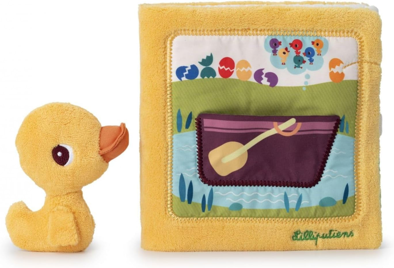 Libro de Tela para Bebés - Gaspar en la Granja - Libro de Multiactividades - Lilliputiens 83548