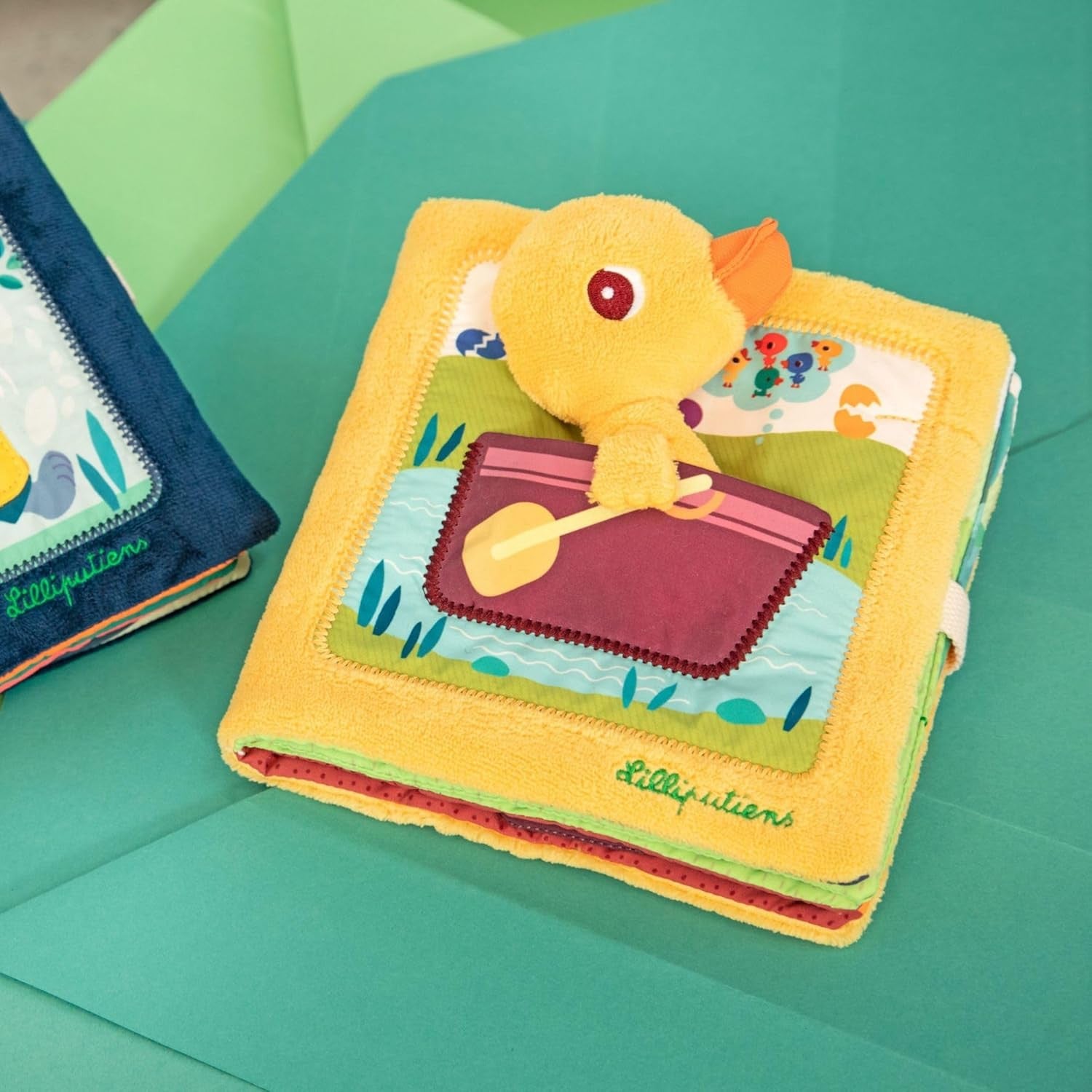 Libro de Tela para Bebés - Gaspar en la Granja - Libro de Multiactividades - Lilliputiens 83548