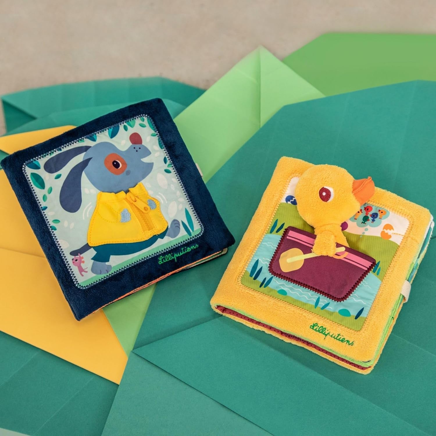 Libro de Tela para Bebés - Gaspar en la Granja - Libro de Multiactividades - Lilliputiens 83548