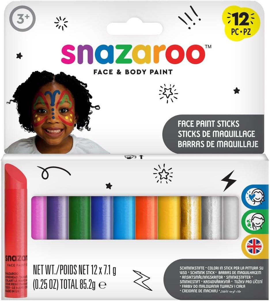 Maquillaje Infantil - 12 Barras de Maquillaje Facial Infantil - Snazarro