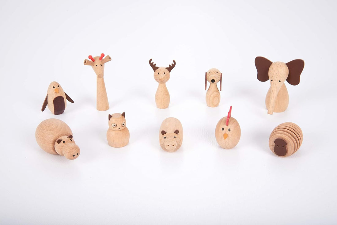 Juego Imaginativo - Wooden Animal - Animales de Madera - Tickit 73472