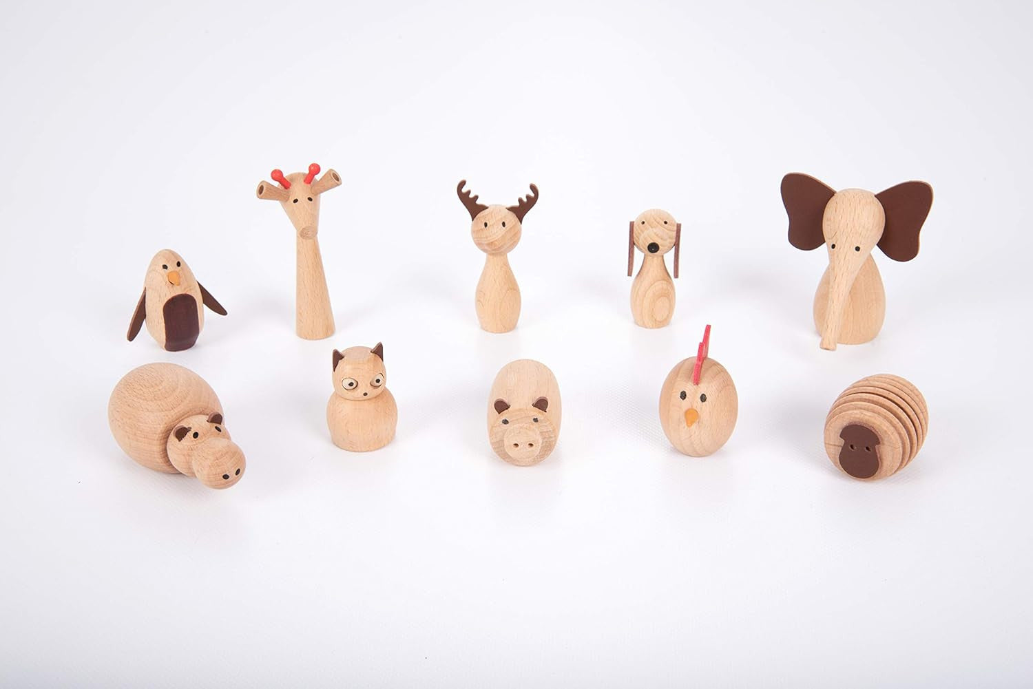 Juego Imaginativo - Wooden Animal - Animales de Madera - Tickit 73472