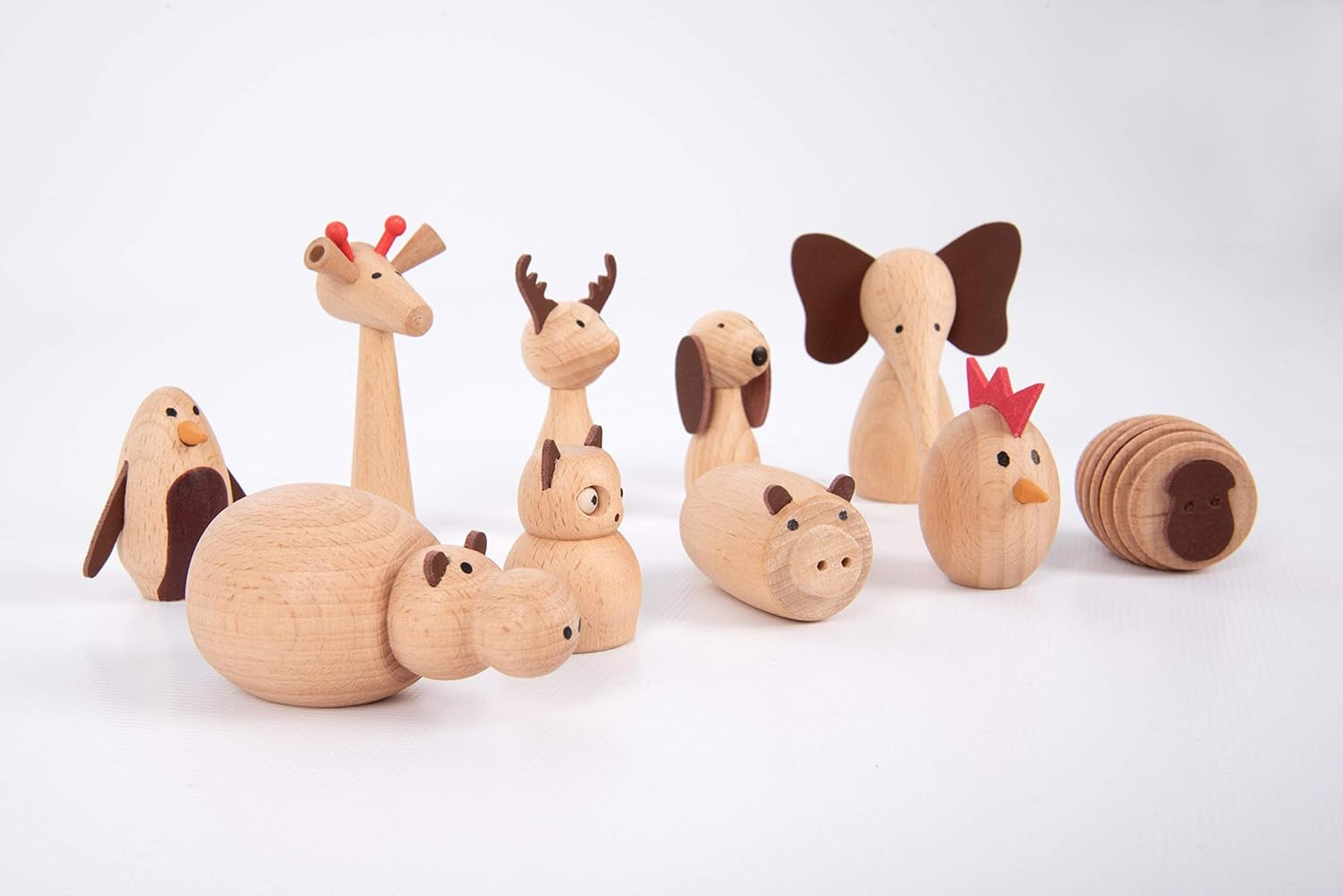 Juego Imaginativo - Wooden Animal - Animales de Madera - Tickit 73472