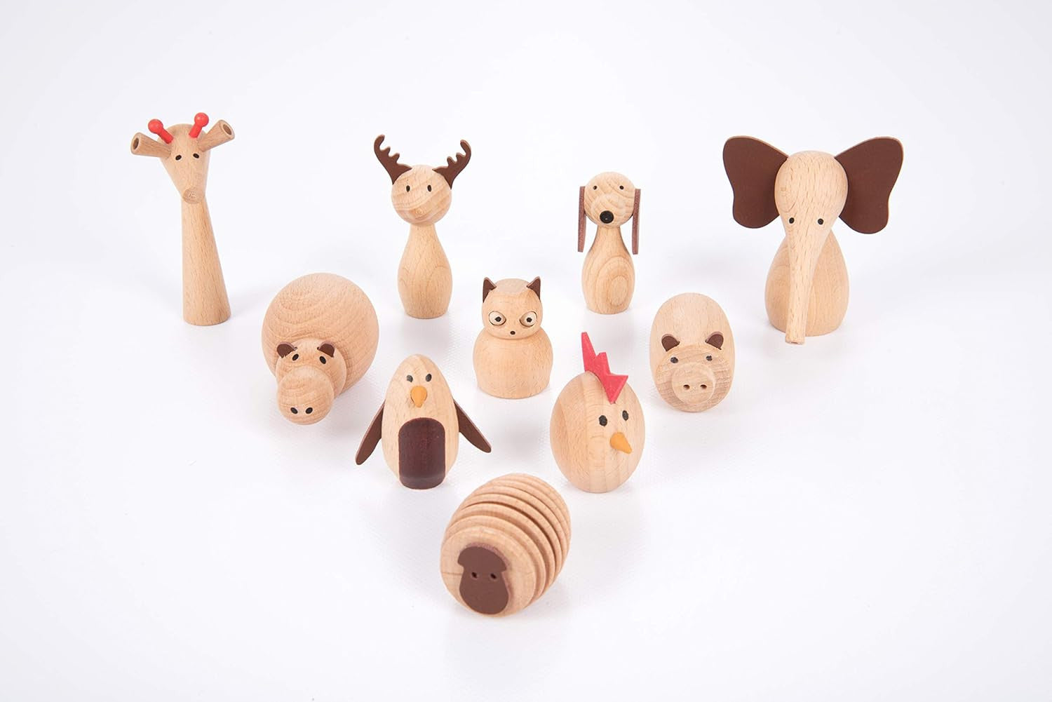 Juego Imaginativo - Wooden Animal - Animales de Madera - Tickit 73472