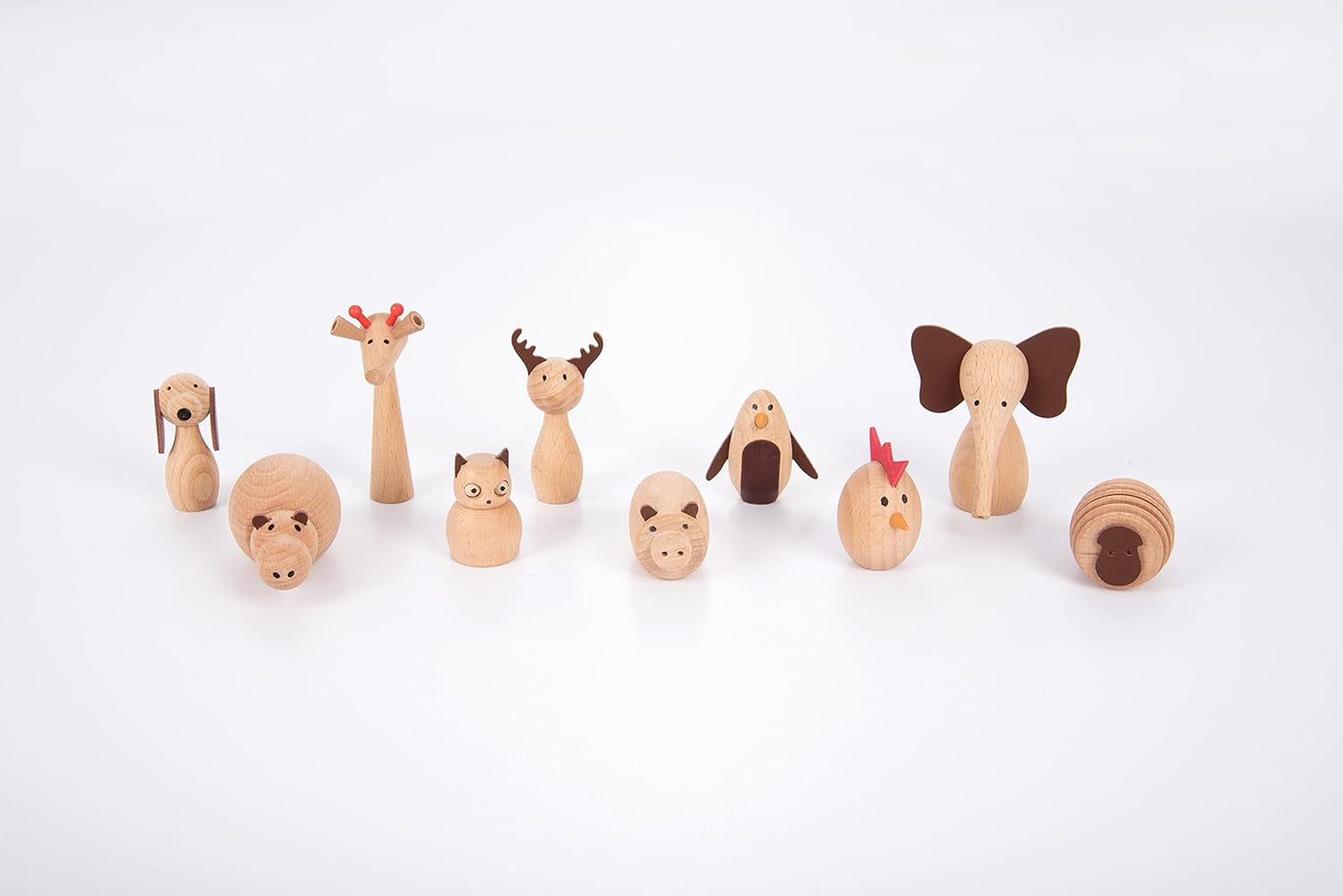 Juego Imaginativo - Wooden Animal - Animales de Madera - Tickit 73472