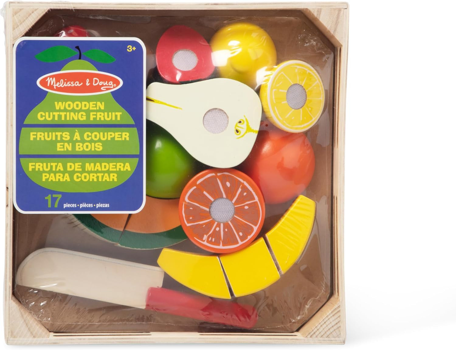 Fruta de Madera para Cortar Melissa & Doug | 17 Piezas