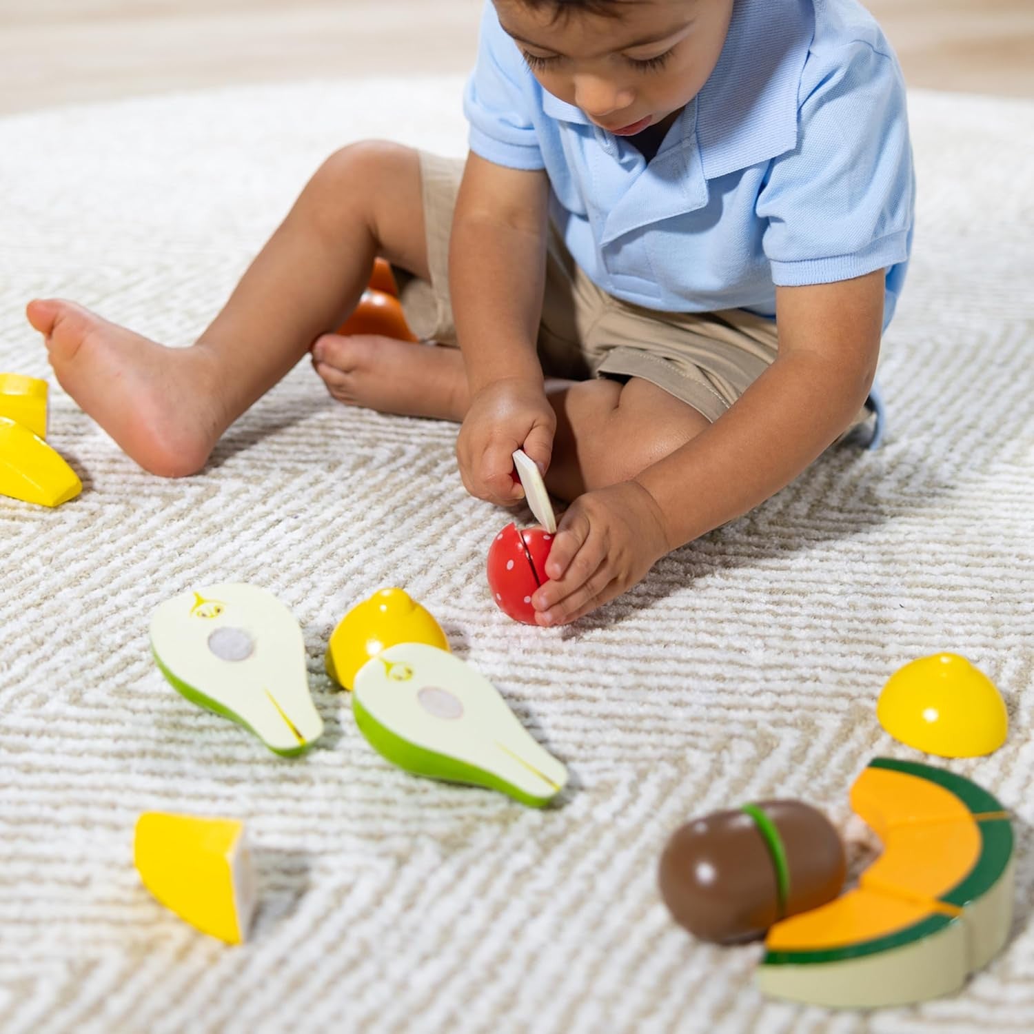 Fruta de Madera para Cortar Melissa & Doug | 17 Piezas