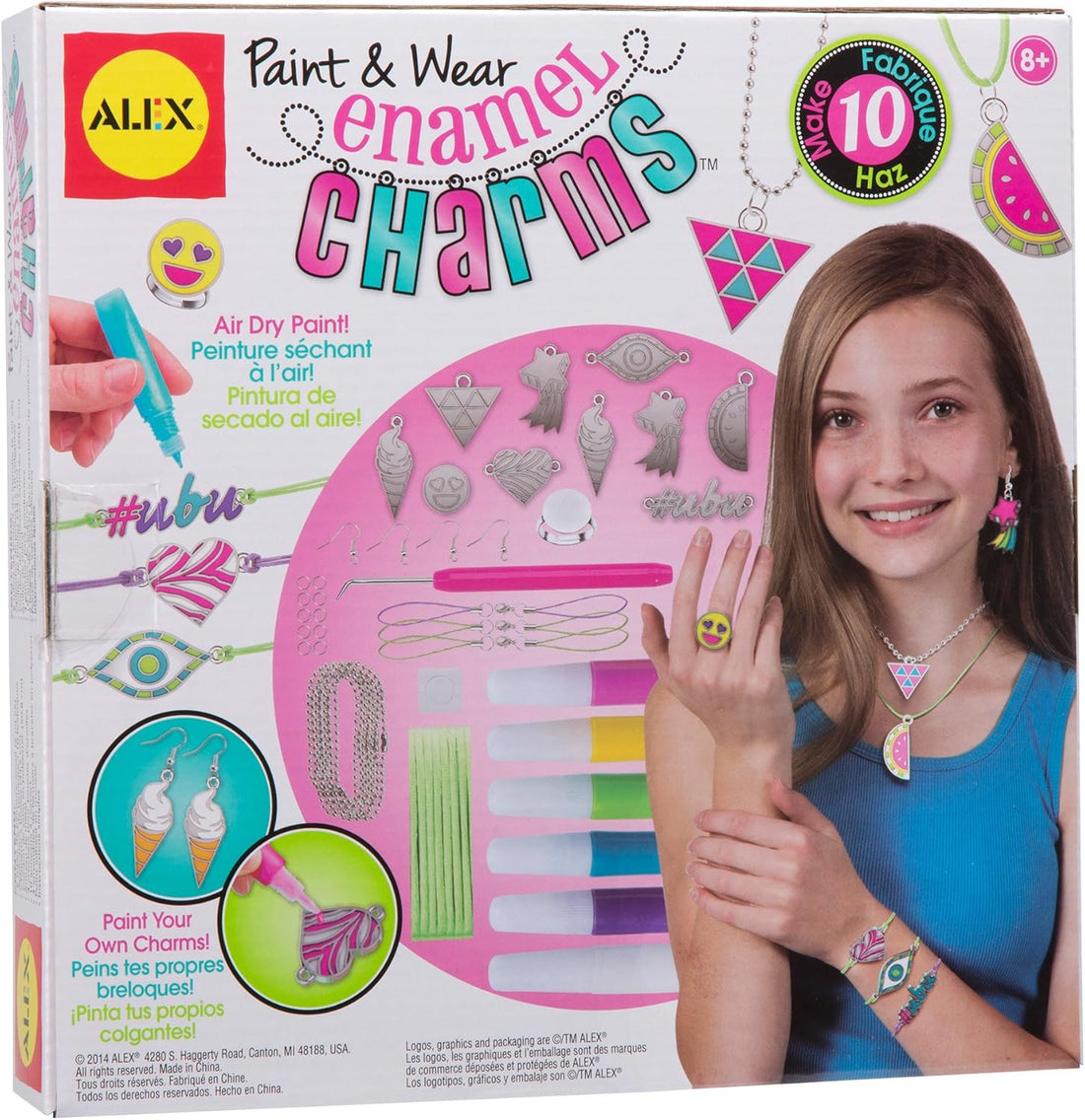 Kit Creativo Pinta Tus Talismanes con Esmalte - Alex