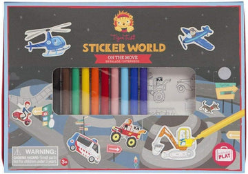 Juego de Manualidades - Set de Pegatinas - Sticker Set on The Move