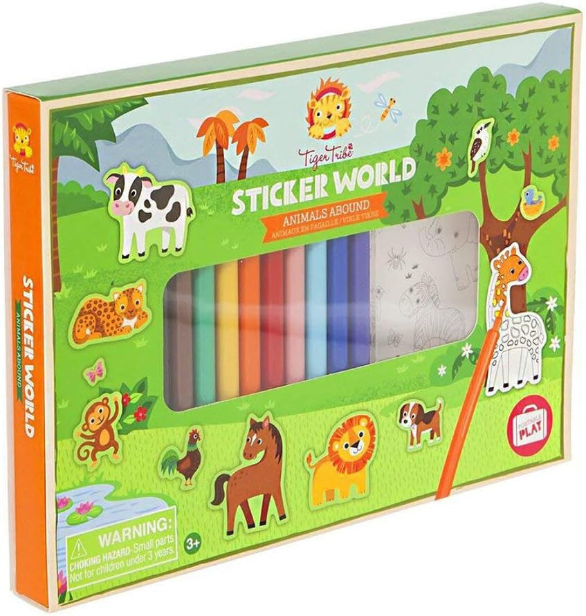 Juego de Manualidades - Set de Pegatinas - Sticker Set Animals Abound