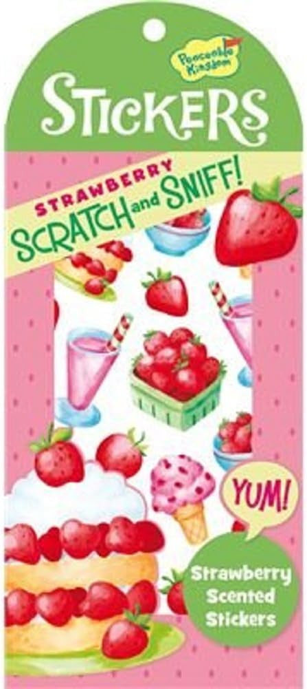Pegatinas para Rascar y Oler Strawberry - Scratch ad Sniff