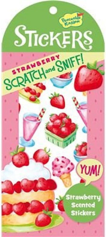 Pegatinas para Rascar y Oler Strawberry - Scratch ad Sniff