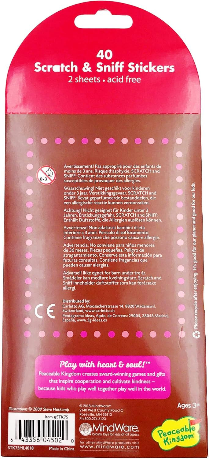 Pegatinas para Rascar y Oler Chocolate - Scratch and Sniff