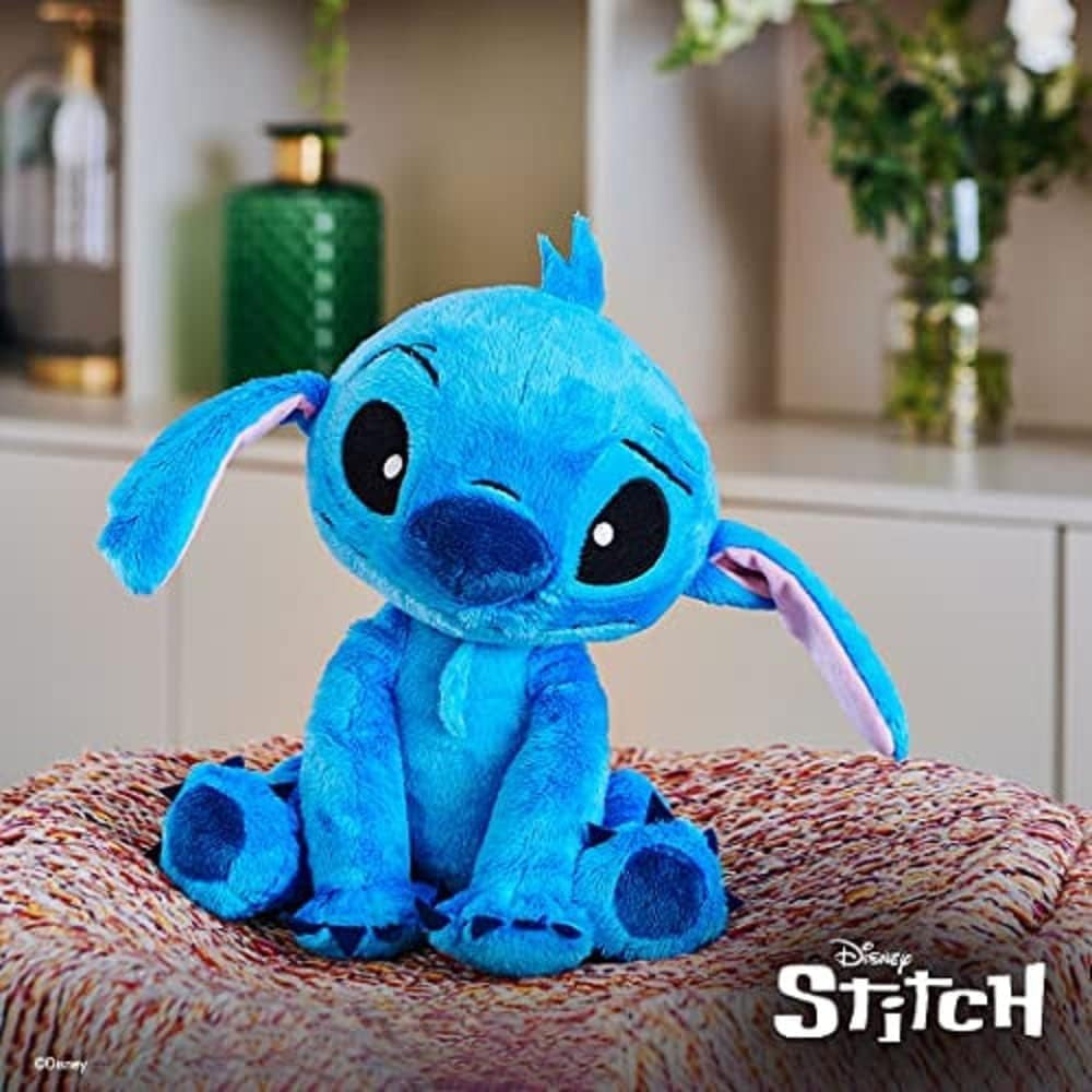 Peluche Stitch Disney de 50 cm original de Simba Toys para compañía y descanso infantil - Educar Jugando