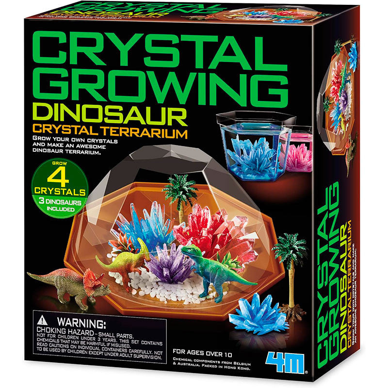 Terrario de Dinosaurios con Cristales - Crystal Growing Dinosaur - 4M