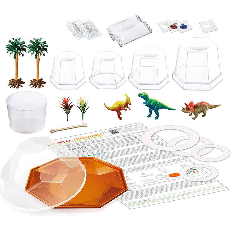 Terrario de Dinosaurios con Cristales - Crystal Growing Dinosaur - 4M