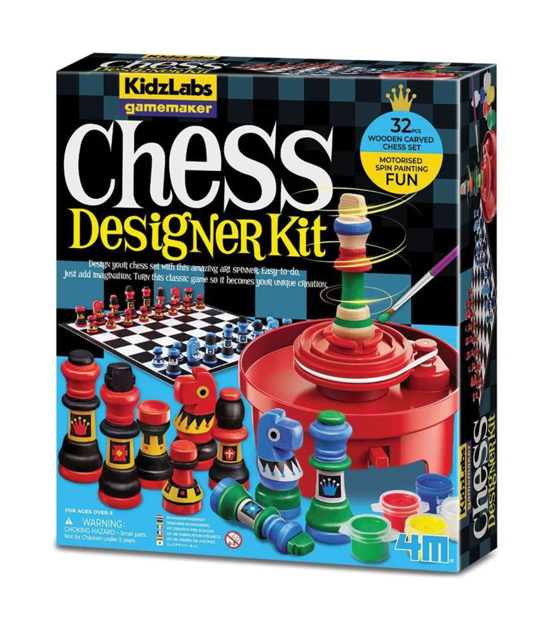Juego de Manualidades - Diseña Tu Juego de Ajedrez - Chess Designer Kit - 4M