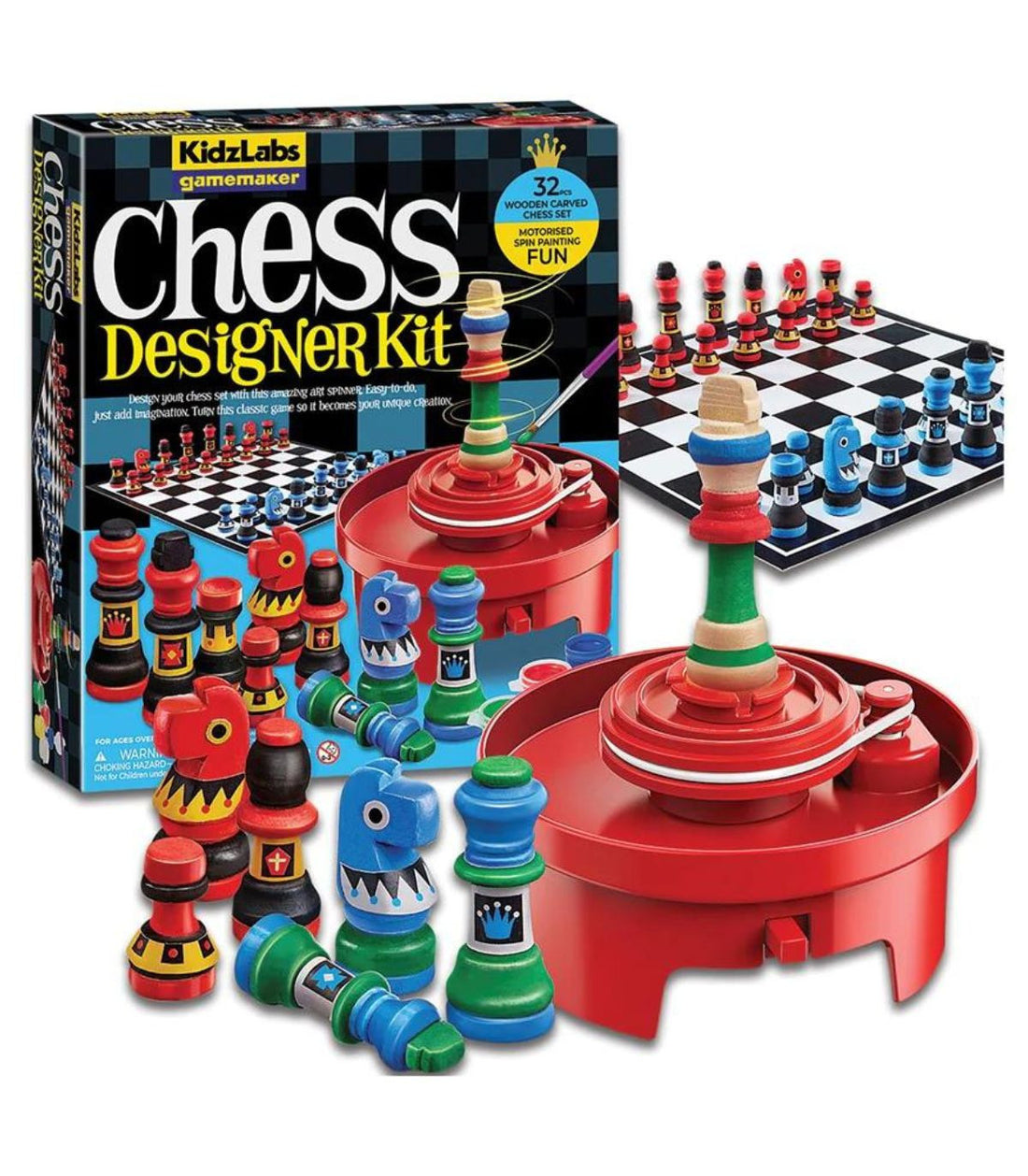 Juego de Manualidades - Diseña Tu Juego de Ajedrez - Chess Designer Kit - 4M