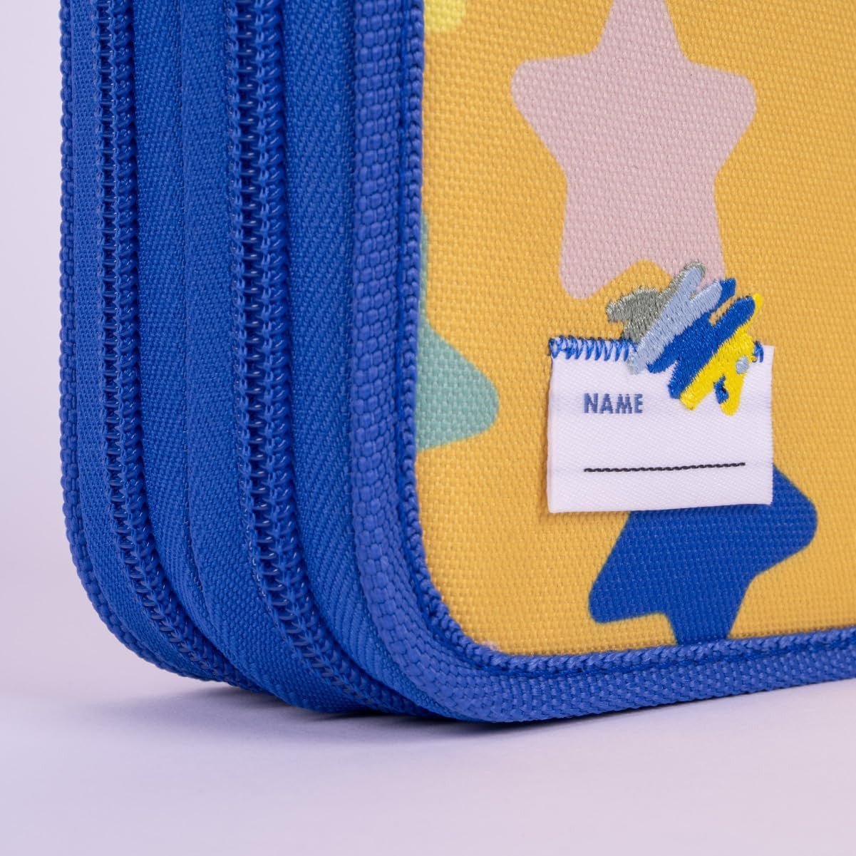 Estuche 2 Pisos con Contenido color Azul - Plumier Milán - Milán