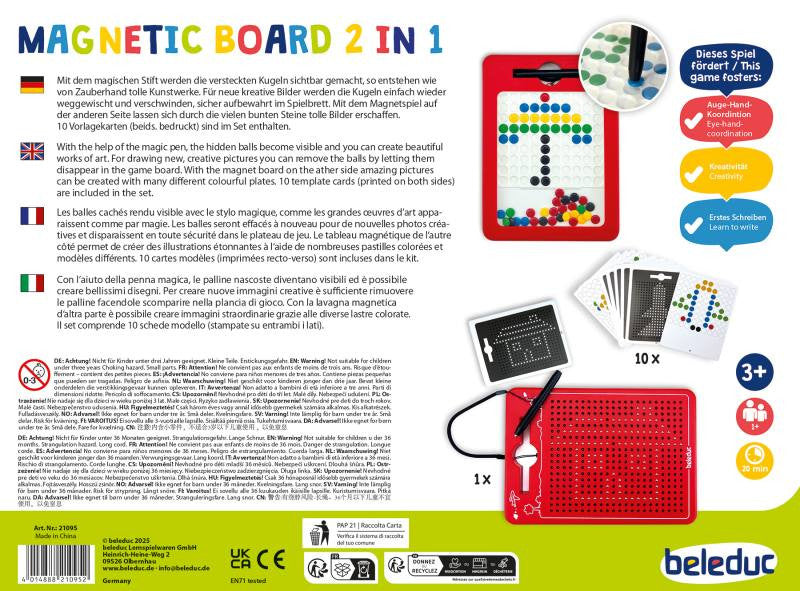 Pizarra Magnética 2 en 1 - Magnetic Board 2 in 1 - Beleduc