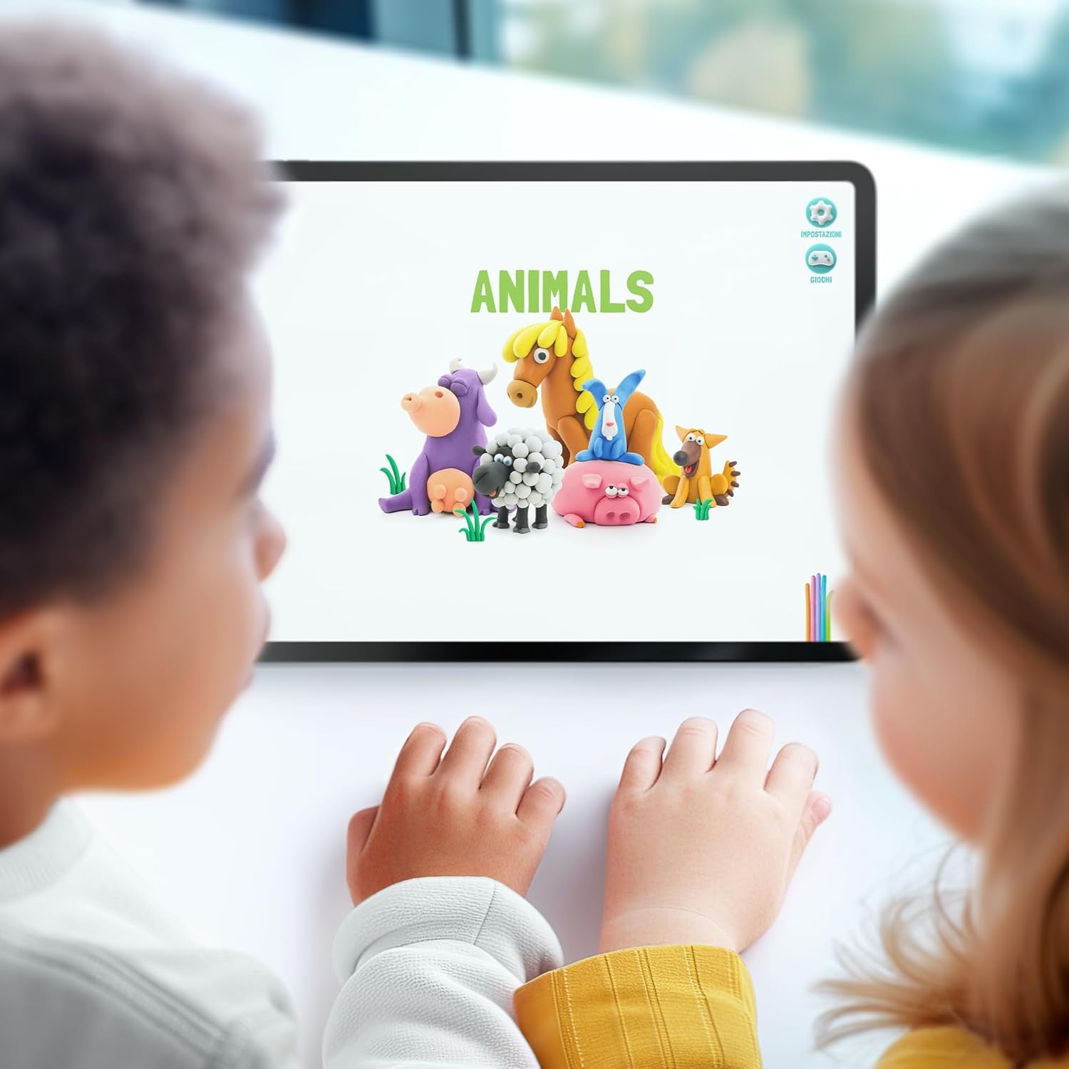 Juego de Moldear - Juego de Manualidades  - Animales set 6 figuras - Ludilo