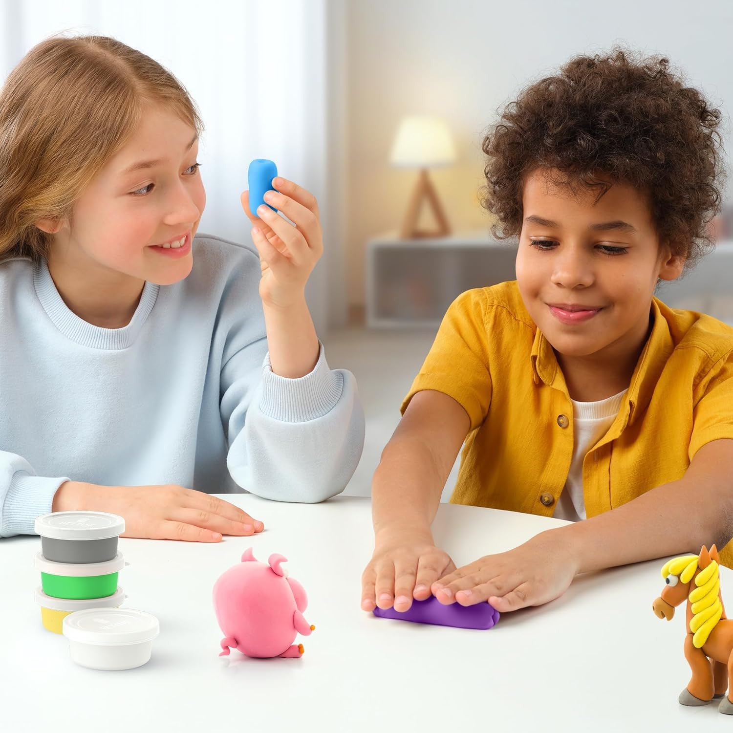 Juego de Moldear - Juego de Manualidades  - Animales set 6 figuras - Ludilo