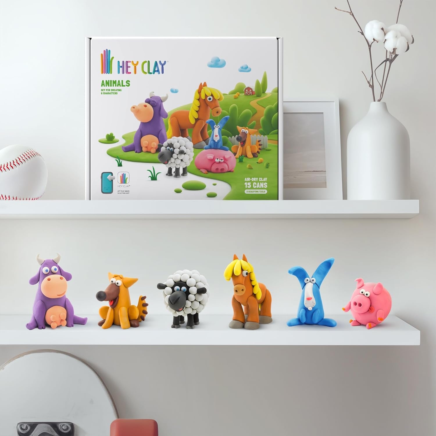 Juego de Moldear - Juego de Manualidades  - Animales set 6 figuras - Ludilo