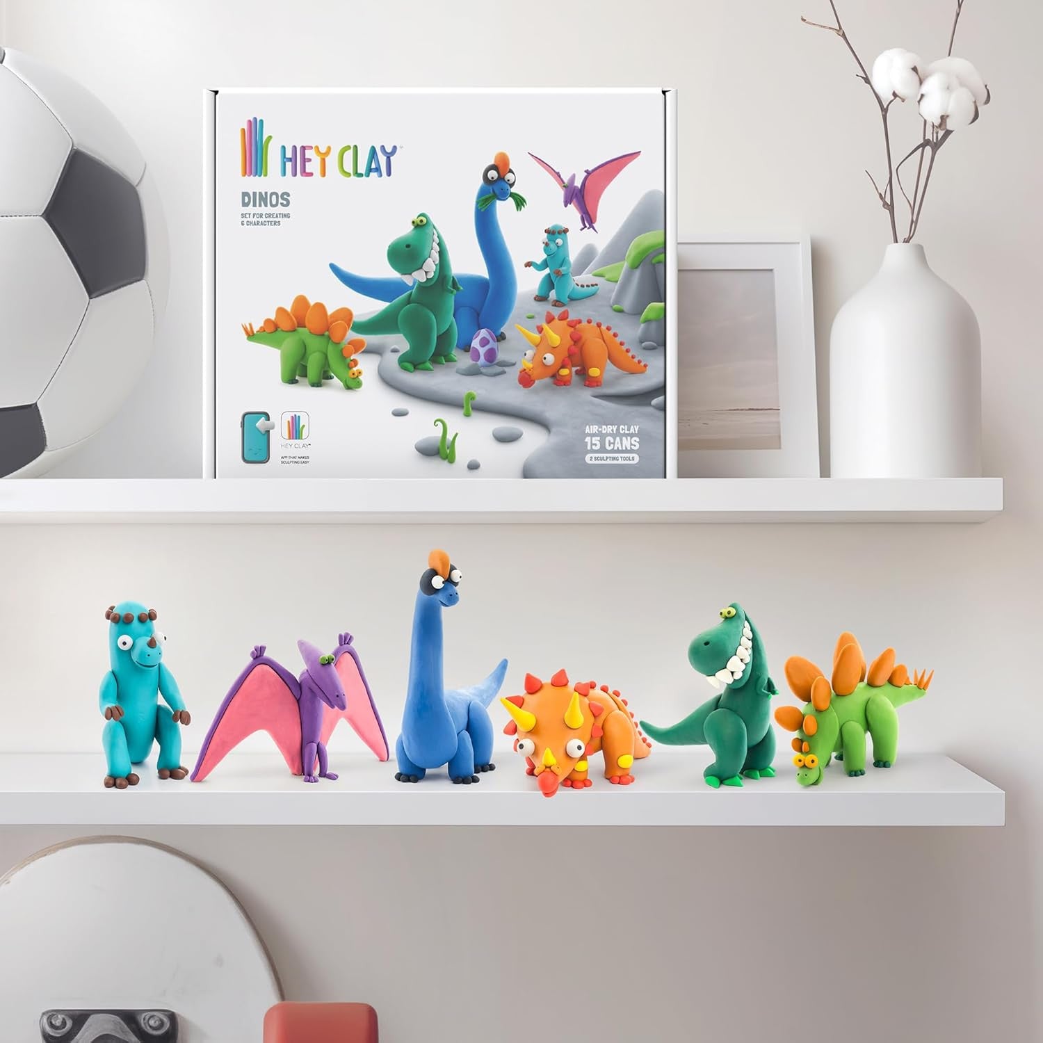 Juego de Moldeado - Juego de Manualidades - Dinosaurios set 6 figuras - Ludilo