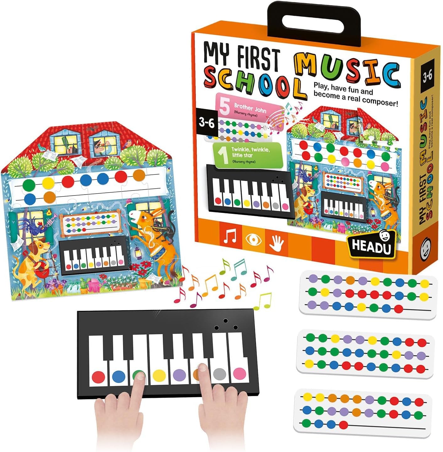 My First School Music - Mis Primeras Melidías - Reconocimiento notas musicales - Headu
