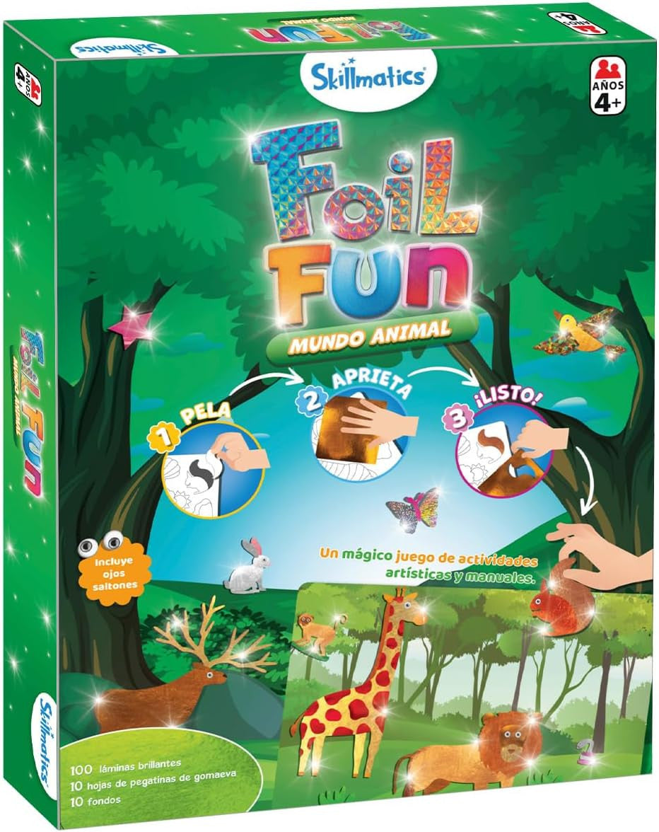 Juego de Manualidades - Actividad artística y manual - Foil Fum - Mundo Animal - Ludilo