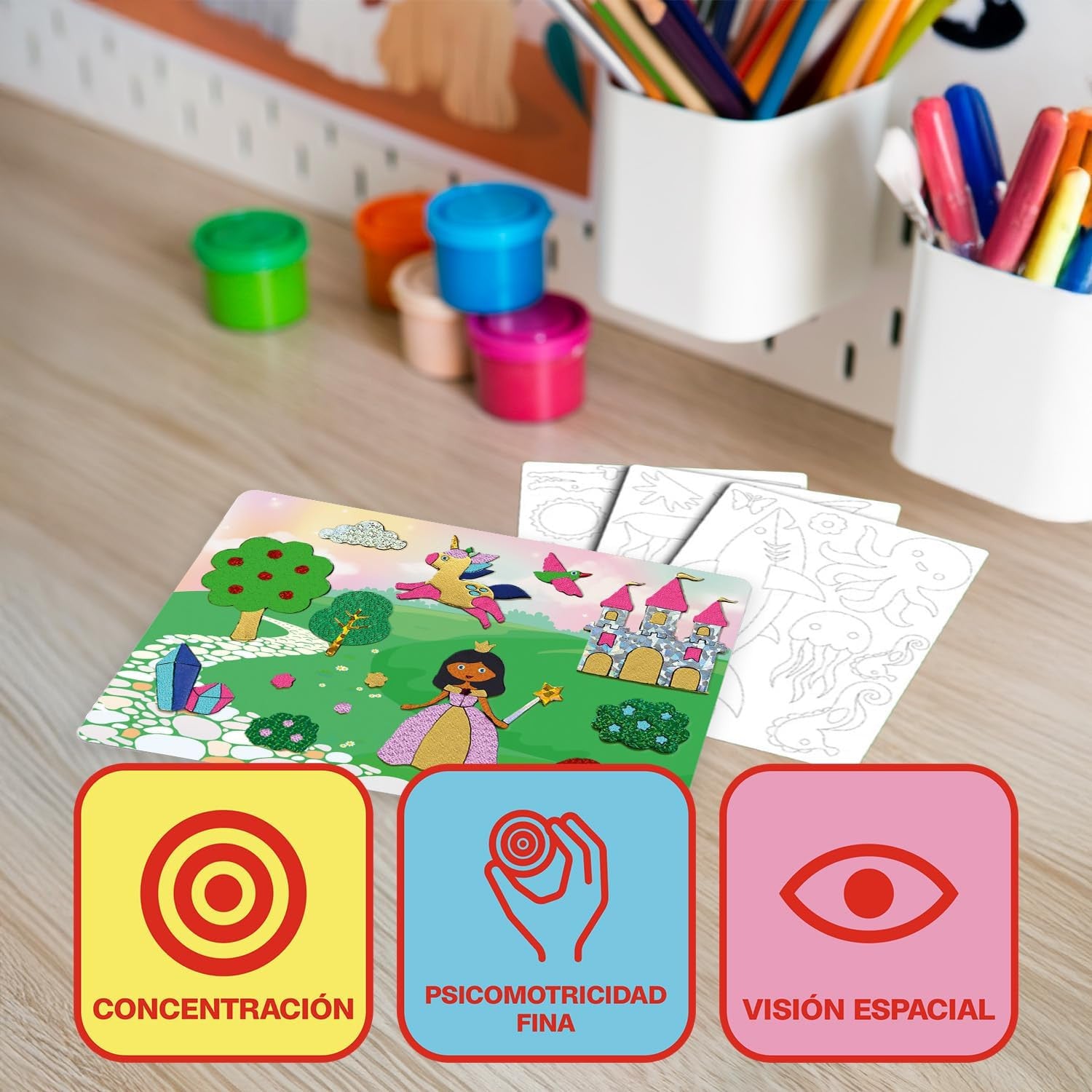 Juego de Manualidades - Actividad artística y manual - Foil Fun - Mundo Animal - Ludilo
