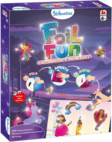 Juego de Manualidades - Actividad artística y manual - Foil Fun - Unicornios y Princesas - Ludilo